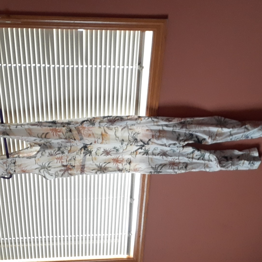 Tropical Print Jumpsuit